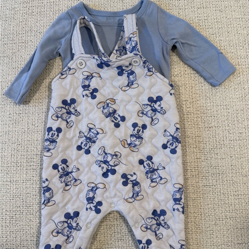 Disney Baby Blue and White Outfit